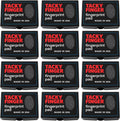 Inkless Fingerprint Pad – Black (12-Pack), Quick-Dry No-Mess Thumbprint Ink Pad for Notary Public and ID Verification, Non-Toxic & Reusable