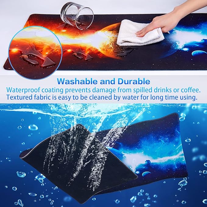 Canjoy Gaming Mouse Pad, Large Extended Mouse Pad Big Computer Mousepad for Home Office Gaming Work 31.5x15.7inch