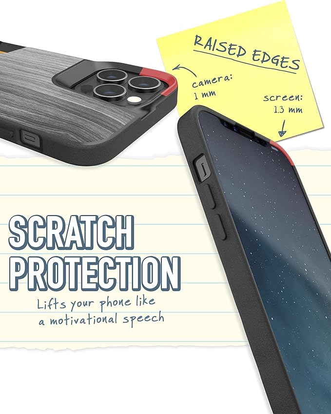 Smartish® iPhone 13 Pro Max Wallet Case - Wallet Slayer Vol. 1 [Slim + Protective] Credit Card Holder - Drop Tested Hidden Credit Card Slot Cover for Apple iPhone 13 Pro Max - Chef's Special