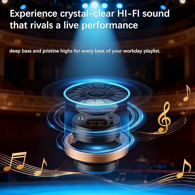 Neckband Bluetooth Earbuds with Mic Hybrid Active Noise Cancelling, 36H Playtime, IPX6 Waterproof, Comfortable Magnetic Sport Headphones for Running, Work, Travel Black