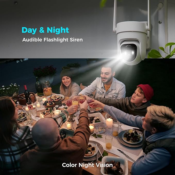 Vicohome 4CQ4 2K AI Solar Security Camera Wireless Outdoor, Battery Powered Cam, Color Night Vision, Two Way Audio, Motion Detection, Easy to Setup, Audible Flashlight Siren 180 Days Care Plan