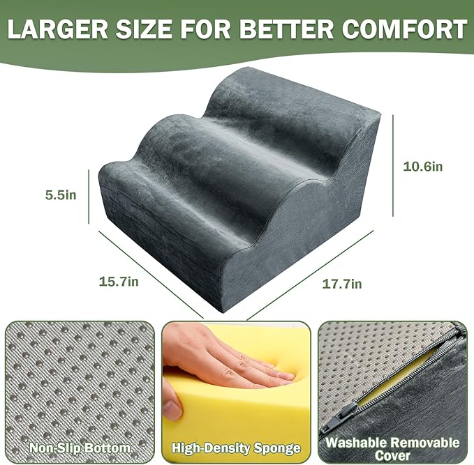 Foot Rest for Under Desk Used to Support The Feet Multi-Functional Three-Layer Footstool with Ergonomic Design