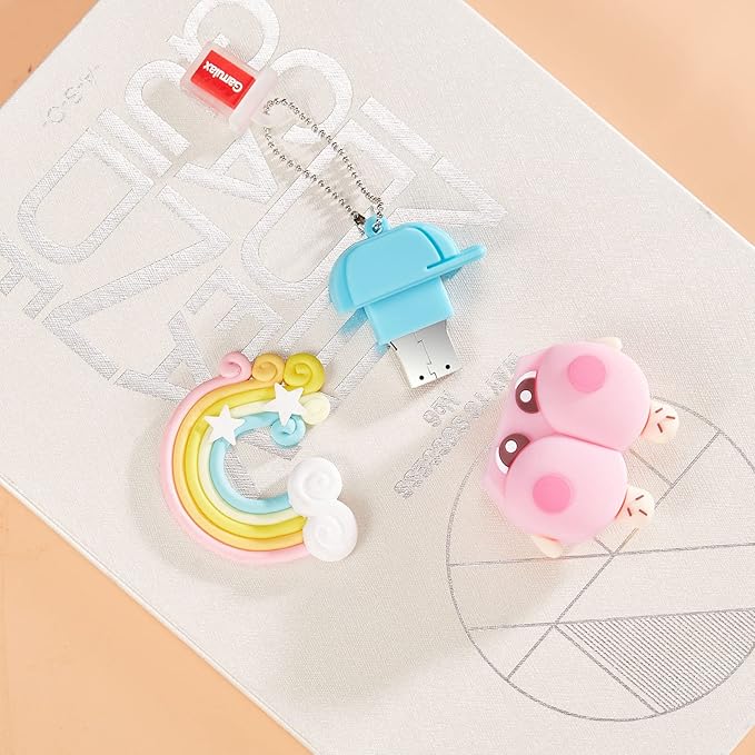 USB Flash Drives,Waterproof Silicone USB2.0 High Speed Thumb Memory Stick Pen Date Storage Pendrive U Disk (32GB,Cute Butt)