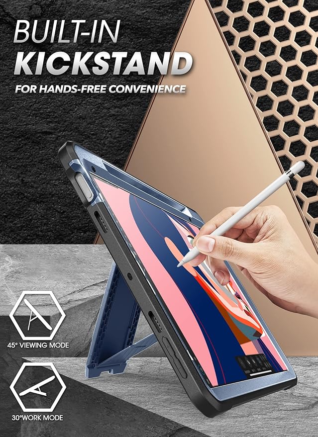 SUPCASE for iPad mini 7 Case A17 Pro 2024 (UB Pro), [Built-in Screen Protector & Pencil Holder & Stand] [Support Apple Pencil Charging] Protective Case for iPad mini 7th/6th Generation 8.3", Tilt