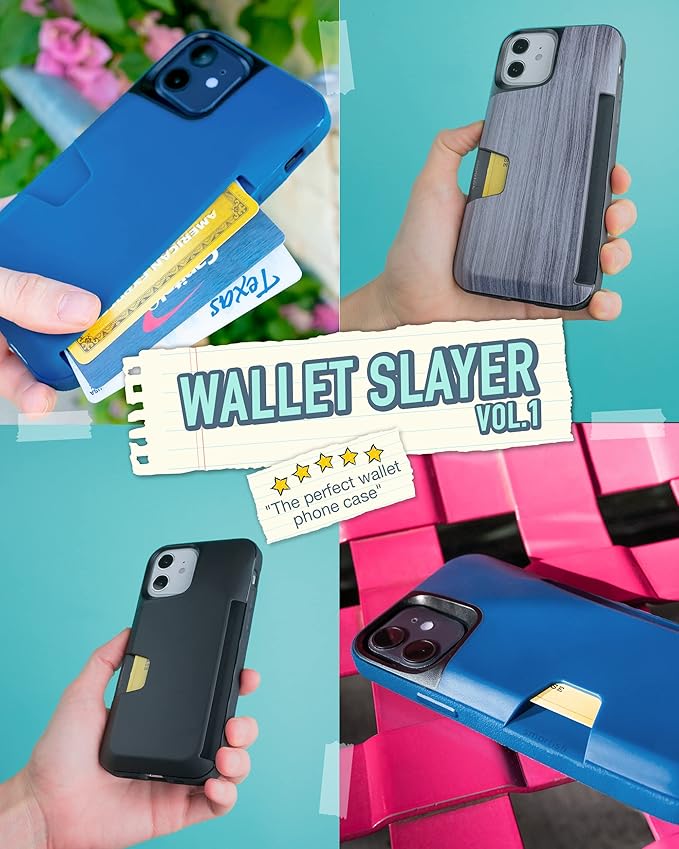 Smartish® iPhone 12/12 Pro Wallet Case - Wallet Slayer Vol. 1 [Slim + Protective] Credit Card Holder - Drop Tested Hidden Credit Card Slot Cover for Apple iPhone 12/12 Pro - Chef's Special