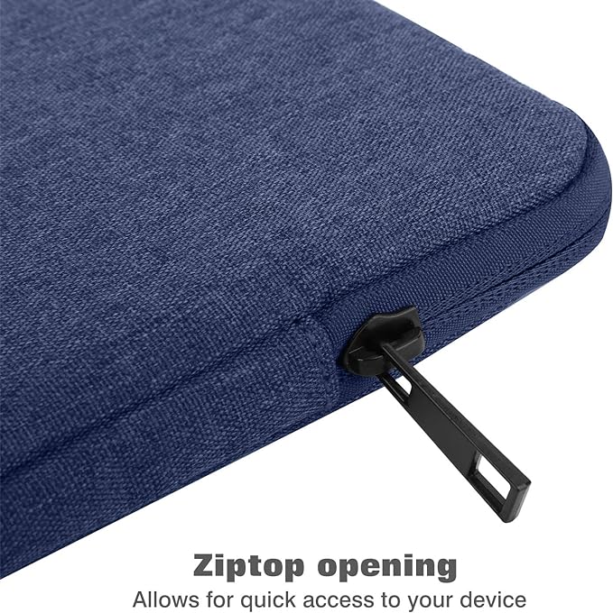 MoKo 9-11 Inch Tablet Sleeve Bag Carrying Case Fits New 11inch iPad Air M3, iPad A16 2025, iPad Pro 11 M4, Air 5/4/3, iPad 10/9/8th Gen, Tab S8/S9 11", Navy Blue