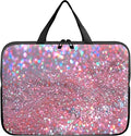 Laptop Sleeve Case Bag 15 inch, Pink Glitter Slim Carrying Case Handbag Travel Laptop Bag for 15 inch MacBook Air M3/M2/15 Pro/Surface Laptop 7/6/5/4/3/ Dell XPS 15 Plus