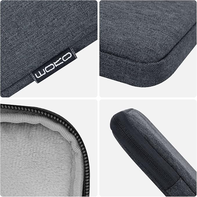 MoKo 9-11 Inch Tablet Sleeve Bag Carrying Case Fits New 11inch iPad Air M4, iPad A16 2025, iPad Pro 11 M4, Air 5/4/3, iPad 10/9/8th Gen, Tab S8/S9 11", Tablet Carrying Case, Space Gray | Carrying Case, Space Gray