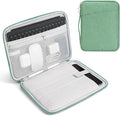 TiMOVO 9-11" Tablet Sleeve Bag for iPad 11-inch A16 2025, iPad 10.9"/10.2"| Air 11 Inch/5th/4th Gen. 10.9", Galaxy Tab A9+/A11Plus 11", Protective Bag with Pockets, Bodhi Green