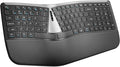Nulea RT07B Wireless Ergonomic Split Keyboard, Wrist Rest, Natural Typing, Bluetooth and USB Connectivity, USB-C Rechargeable,Compatible with Windows Mac (Silver Black)