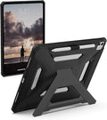 URBAN ARMOR GEAR UAG Designed for iPad Pro 13" 8th/7th Gen 2024-2025 M5/M4 Case A3360 A3361 A3362 - Rugged Protective Cover with Kickstand and Pencil Holder Scout Plus Black