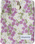 Padded eReader Sleeve Tablet Bag Pouch for Paperwhite, Colorsoft,Signature Edition, Voyage,Scribe/Kobo eReader,Floral Book Protector for Paperbacks and Small Hardcovers(Purple, Medium)