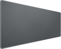 Reniteco Waterproof Large Gaming Mouse Pad with Durable Stitched Edges, Non-Slip Rubber Base, Grainy Jacquard Mouse Mat Desk Pad for Home Office Gaming, 31.5''x11.8''x0.12'', Matte Gray