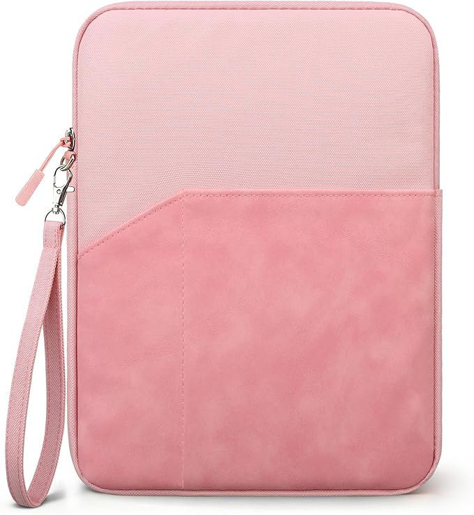 Lacdo Tablet Sleeve Case for 11 inch iPad A16, 11 Inch IPad Air M4 M3 M2, 11" iPad Pro M5 M4, 10.9" ipad, 10.2" iPad, 10.9" IPad Air, 11" Samsung Galaxy Tab A9+, Ipad Sleeve Fit Magic Keyboard, Pink