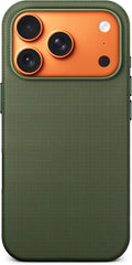 Mkeke for iPhone 17 Pro Case Techwoven Green, [Compatible with MagSafe] [Camera Control Cover] [Premium Tech Woven Fabric] [Drop Protection] Shockproof Skin-Friendly