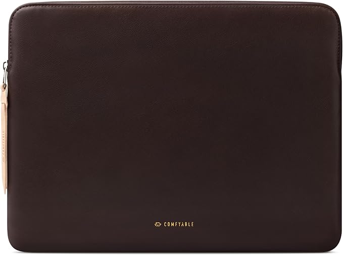 Comfyable Tablet Sleeve Compatible with iPad Air 11" M4 2026, iPad Pro 11 Inch M5 & Smart/Magic Keyboard with Pencil Holder-PU Leather Bag Water-Resistant Slim Case - Chocolate