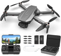 B12 Drone with Camera 4K, GPS Drone, Under 249g, RC Quadcopters with Follow Me. Brushless Motor, Smart Auto Return Home, Waypoint Fly, Lightweight and Foldable Quadcopters for Beginner
