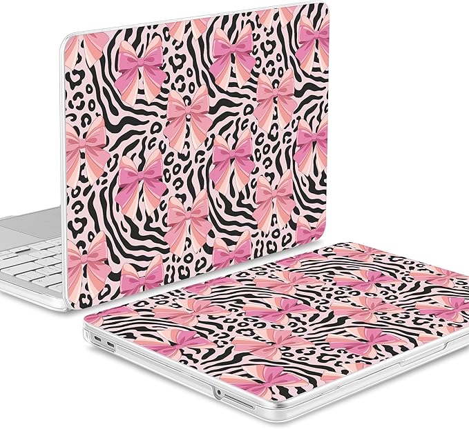 Tuiklol for 2026 MacBook Neo 13 Inch A18 Pro Chip Case, (Model A3404) Anti-Scratch Anti-Drop Slim Hard PC Shell Case with Shockproof Protective MacBook Neo Laptop Cover, Grid Bow