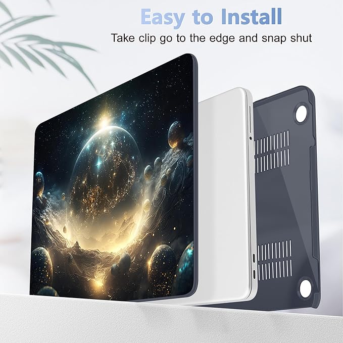 Tuiklol for 2026 MacBook Neo 13 Inch A18 Pro Chip Case, (Model A3404) Anti-Scratch Anti-Drop Slim Hard PC Shell Case with Shockproof Protective MacBook Neo Laptop Cover, Birth of Galaxy