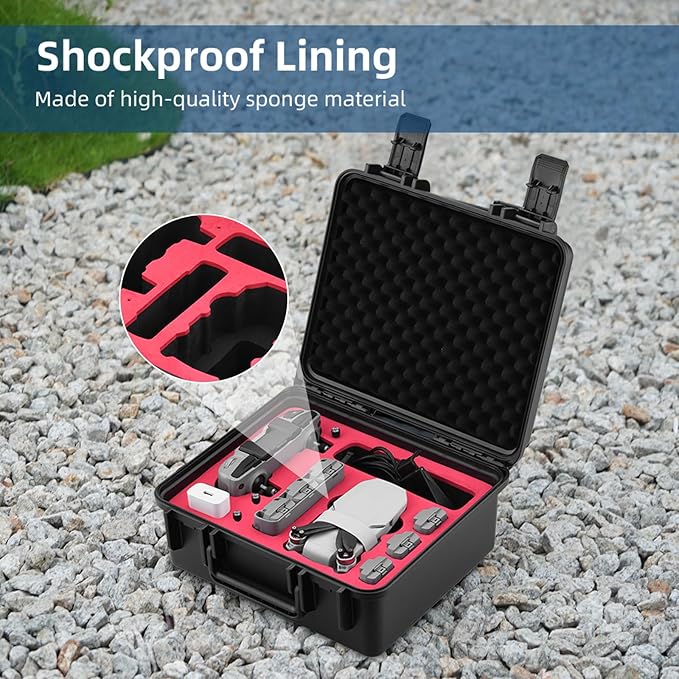 HeiyRC Mini 2 SE 4K Case, Waterproof Carrying Hard Case Hardshell Portable Travel Box for DJI Mavic Mini 2 SE/4K/2 Fly More Combo for Specta Drone Accessories