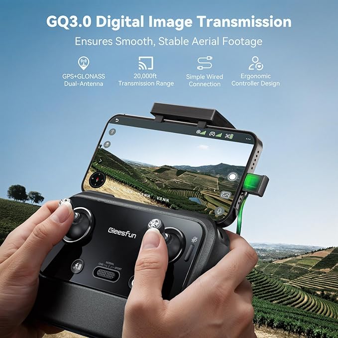 Gleesfun G11MINI 4K Drone with Extra 1 Battery Bundle