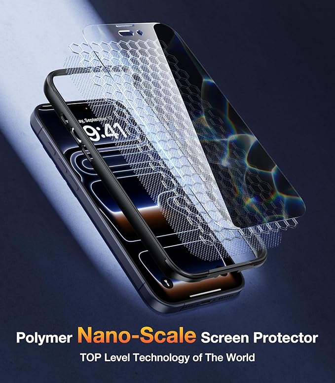 Diaclara Magnetic Designed for iPhone 17 Pro Case 6.3'' [Full Camera Protection] Full Body Bumper,[Compatible with MagSafe] Phone Case w/Built-in Privacy Screen Protector,Black