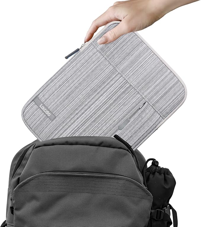 Lacdo Tablet Sleeve Case for 11 inch iPad A16 | 11 Inch ipad Air M4 M3 M2 | 11" iPad Pro M5 M4 | 10.9" ipad/ipad Air | 10.2" IPad | Samsung Galaxy Tab A9+, iPad Air Pro Case Protective Bag, Dark Gray