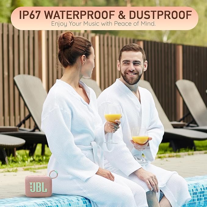 JBL Go 4 Portable Bluetooth Wireless Speaker, IP67 Waterproof and Dustproof Built-in Battery - Red - Boomph's Comprehensive Ultimate Performance Cloth Solution for Your On-the-Go Sound Experience