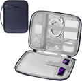 MoKo 7-8 Inch Tablet Sleeve Carrying Case with Handle, Padded Protective Travel Bag for iPad Mini A17 Pro/6th 8.3'', iPad Mini 5/4/3/2th 7.9", Indigo