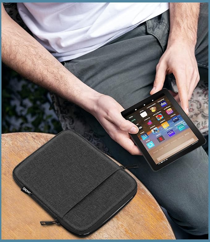TiMOVO Tablet Sleeve Case Fits All-New iPad mini 7 (A17 Pro, 2024), iPad mini 6 (8.3-Inch, 2021), iPad mini 5/4/3/2/1, Protective iPad mini Carrying Pouch Bag Case, Space Gray