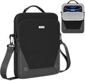 MoKo 9-11 Inch Tablet Sleeve Bag 360° Protetive Carrying Case Compatible with iPad 10th 10.9, iPad Air 5/4th 10.9, iPad 9/8th 10.2, iPad Pro 11, Tab S8/S9 11, with Handle and Shoulder Strap, Black