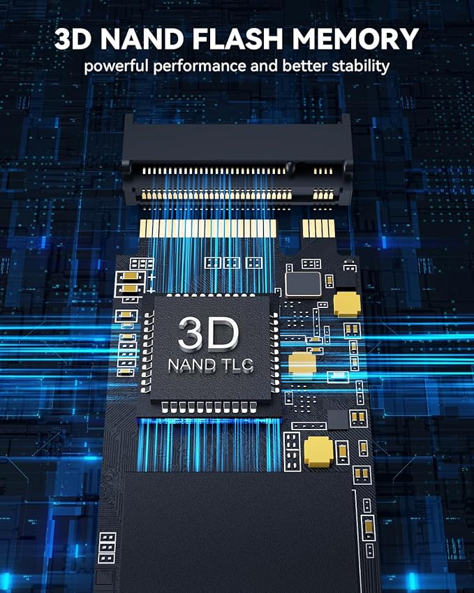 RAOYI 512GB NVMe Internal Solid State Drive M.2 2280 PCIe Gen4x4 SSD, Up to 5000MB/s, Configure SLC Cache, Storage and Memory Expansion for PS5 Laptop Desktop