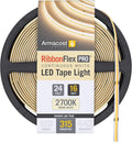 Armacost Lighting RibbonFlex Pro 24V White COB LED Strip Light Tape 2700K, 315 Lumens/Ft, 5M 172130