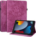 Case for iPad 9th/8th/7th Generation 10.2 Inch 2021/2020/2019, for iPad Air 3rd Gen/Pro 10.5 Inch,Auto Wake/Sleep Slim PU Leather Folio Cover with Multi-Angle Stand and Pen Holder, Rose