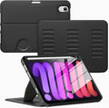 VIKESI Case for iPad mini 7 (A17 Pro) and iPad mini 6,Multiple Angles Magnetic Stand Cover,Shockproof Soft Back,Pencil Holder,and Auto Sleep/Wake,Black