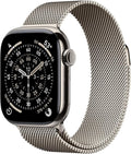 Apple Watch Series 11 [GPS + Cellular 42mm] Smartwatch with Natural Titanium Case with Natural Milanese Loop. Sleep Score, Fitness Tracker, Health Monitoring, Always-On Display, Water Resistant