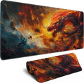 Desk Mat Decor Night Forest Large Gaming Mouse Pad Starry Sky with Moon Mousepad for Computer Office Keyboard Mat Laptop Big Mouse Pad Cute Desk Decor 31.5x11.8 in