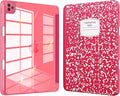 VIKESI for iPad Pro 11 Inch 4th/3rd/2nd/1st Generation Case, iPad Air 11-inch / 5th / 4th Generation Case with Clear Back,Pencil Holder,Auto Sleep/Wake,Camera Protection,Red Book