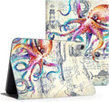 Lokigo Case for iPad (A16) 11th Generation 11 Inch 2025, iPad 10th Generation Case 10.9 inch 2022, Multi-Angle Viewing Protective Stand iPadCover 10thGeneration, Support Touch ID, Octopus