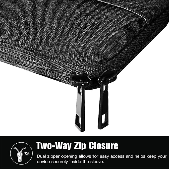 TiMOVO 8-9 Inch Tablet Sleeve Case for All-New iPad mini 7 (A17 Pro, 2024), iPad mini 6 (8.3-Inch, 2021), iPad mini 5/4/3/2/1, Portable Protective Bag with Pockets for iPad mini, Black