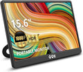 QQH Portable Monitor, 15.6" Portable Travel Monitor for Laptop 1080P FHD IPS Second Screen, USB C HDMI External Gaming Monitor Display for Computer Phone PC PS4 PS5 Xbox Switch (Z1-9)