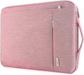 LANDICI 360°Protective Laptop Sleeve 15.6 Inch for MacBook Pro 16 M2/M1, MacBook Air 15,Computer Cover Bag,15-16" HP Dell Asus Lenovo Laptop, Pink
