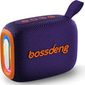 Portable Waterproof Bluetooth Speaker IPX5 for Outdoor,HD Sound All-Day Playtime, BT5.3,Wireless Speakers with Lights, Essentials for Beach/Party/Camping,Gifts for Men Women Boys Girls-Purple