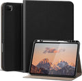 for iPad Pro 12.9 6th /5th /4th /3rd Generation Case 2022/2021/2020/2018, Premium Leather Folio Stand Cover with Built-in Apple Pencil Holder -Auto Wake/Sleep and Multi Viewing Angles, Black