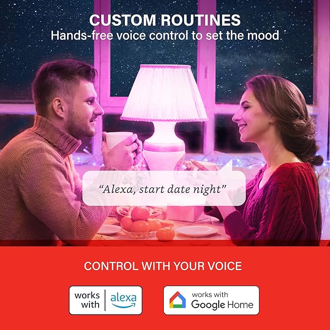 Sengled Smart Bulb, WiFi Light Bulbs, Color Changing Light Bulb, Smart Light Bulbs that Work with Google Assistant, A19 RGB Light Bulb No Hub Required, 60W Equivalent 800LM CRI>90, 1Pack