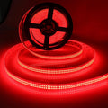 LEDENET 12V Red LED Strip Lights 16.4ft, Double Row 2400 LEDs Outdoor Waterproof IP67, Super Bright Dimmable Flexible Tape Lights for Bedroom, DIY, Truck, RV, and Boat Lighting