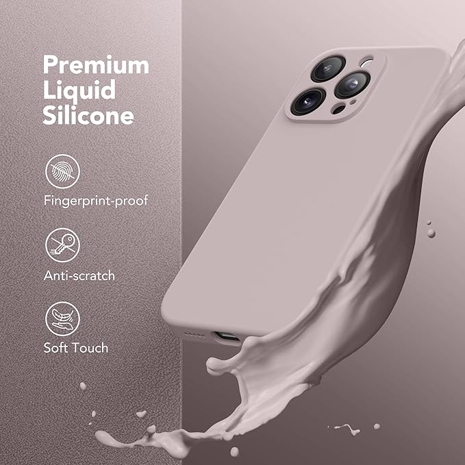 Magnetic for iPhone 14 Pro Case, Compatible with MagSafe, [Full Camera Protection][Screen Protector] Silicone Shockproof Protective Phone Case for iPhone 14 Pro 6.1", Hazel