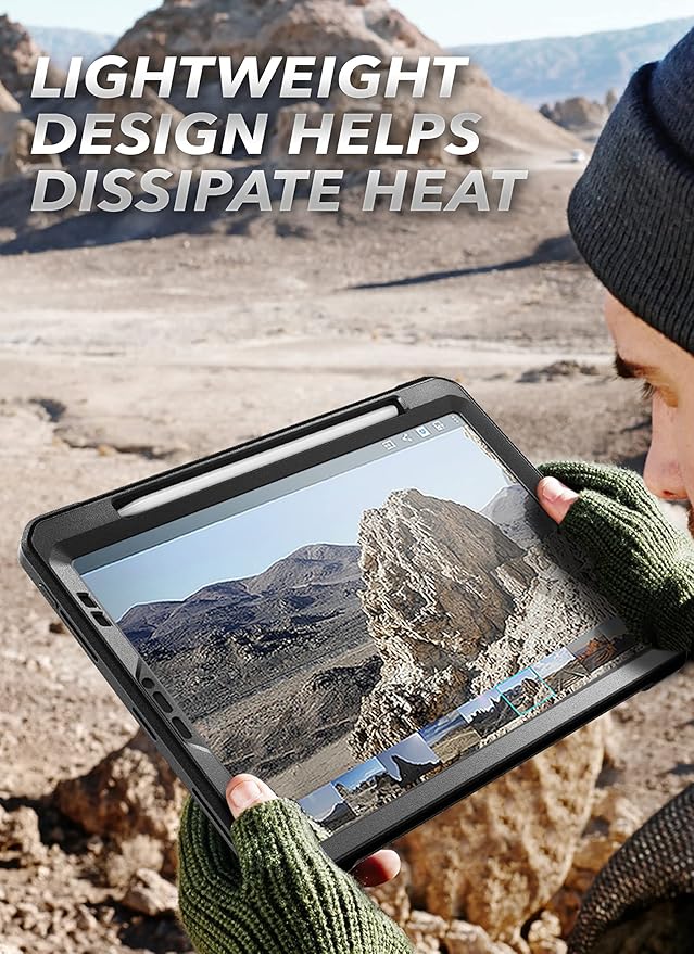 SUPCASE for iPad Pro 11 Inch Case 4th/3rd/2nd Generation 2022/2021/2020 (Unicorn Beetle Pro), [Built-in Screen Protector & Stand & Pen Holder] Full-Body Rugged Cover for iPad Pro 11 Inch, Black