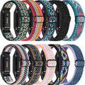 Adjustable Elastic Nylon Watch Band Compatible with Fitbit Luxe for Women Men,Soft Stretch Replacement Band for Fitbit Luxe Fitness and Wellness Tracker