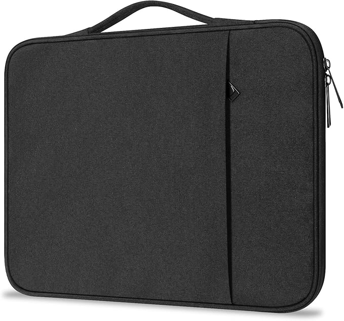 ProElife 13-Inch Tablet Sleeve Case for 2026-2024 iPad Air 13 inch M4 M3 M2, iPad Pro 12.9-13 inch M5 M4 M3 M2, 12.4-in Galaxy S10+/S9+ Accessory Traveling Carrying Bag Cover with Handle (Black)